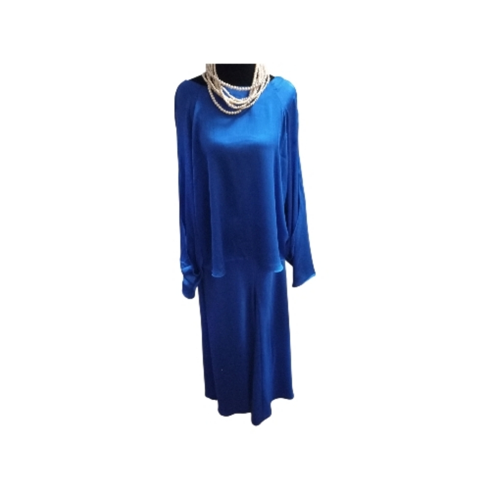 Worthington Elegant Blue Women's Top And Skirt. Classy! NWT